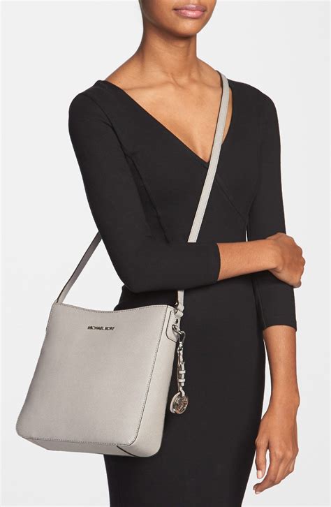 grey michael kors handbag|michael kors gray crossbody.